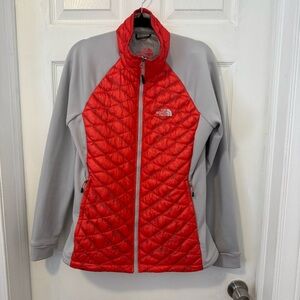 The North Face Red and Gray Women's Jacket